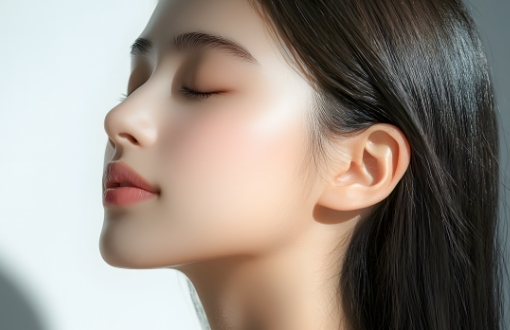 飛び出た鼻骨を削り形が整う