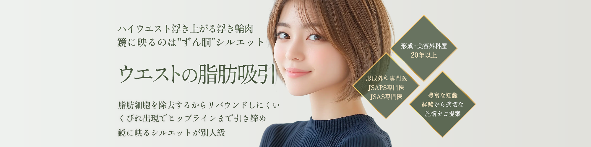 ウエストの脂肪吸引