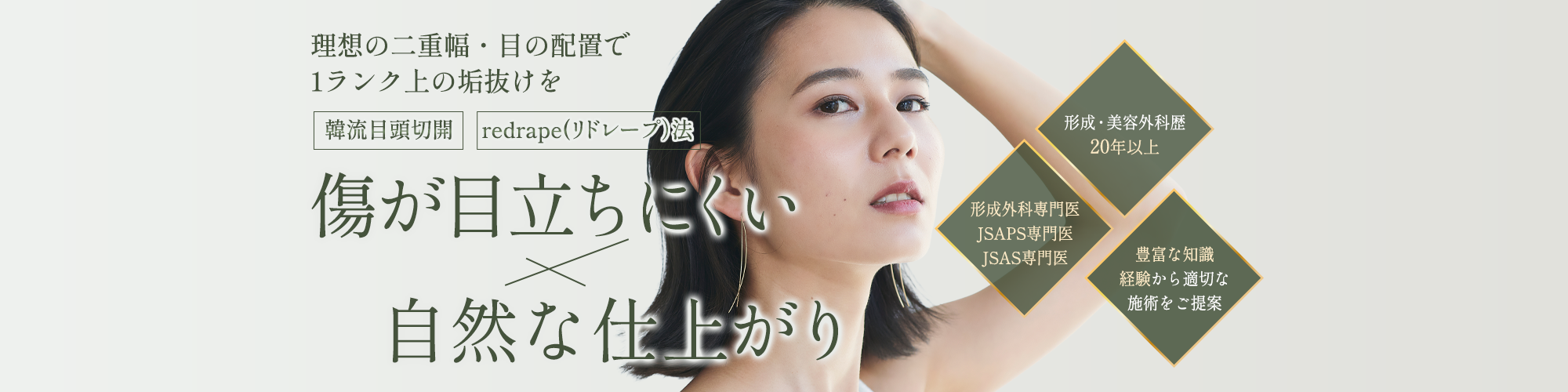 目頭切開(韓流目頭切開redrape法) 目頭切開(韓流目頭切開redrape法)