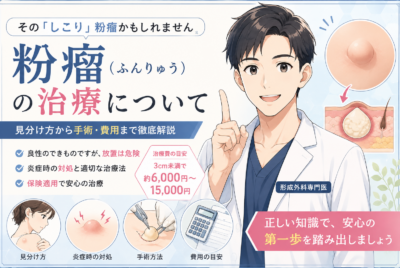 名古屋で粉瘤手術なら｜保険適用の費用目安から傷跡を残さない治療まで徹底解説