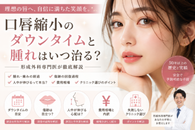 名古屋で口唇縮小術を受けるなら【Re:Birth Clinic NAGOYA】形成外科専門医・美容外科専門医(JSAPS)による精密スマートリップ形成術