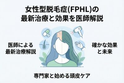 女性型脱毛症(FPHL)の最新治療と効果を医師解説