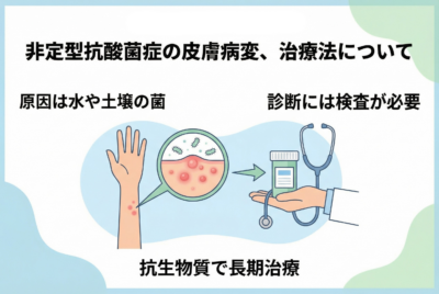 非定型抗酸菌症の皮膚病変、治療法について