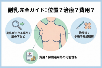 副乳完全ガイド：副乳の位置は？治療法は？費用は？