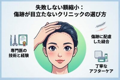 失敗しない額縮小：傷跡が目立たないクリニックの選び方