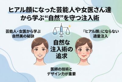ヒアル顔になった芸能人や女医さん達から学ぶ“自然”を保つ注入術