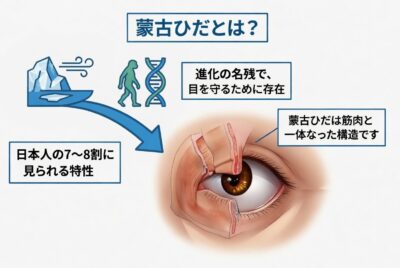 【医師監修】蒙古ひだとは？見分け方と治療法を図解で解説