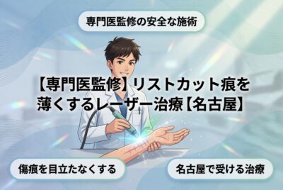 【専門医監修】リストカット痕を薄くするレーザー治療【名古屋】