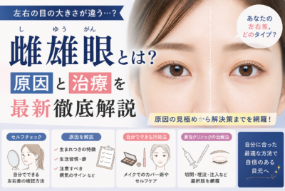 雌雄眼とは?原因と治療を図解で最新徹底解説