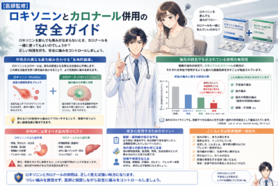【医師監修】ロキソニンカロナール併用の安全ガイド