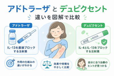 アドトラーザとデュピクセント違いを図解で比較