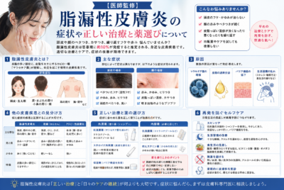 【医師監修】脂漏性皮膚炎の症状や正しい治療と薬選びについて