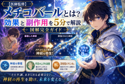 【医師監修】メチコバールとは?効果と副作用を5分で解説【図解完全ガイド】