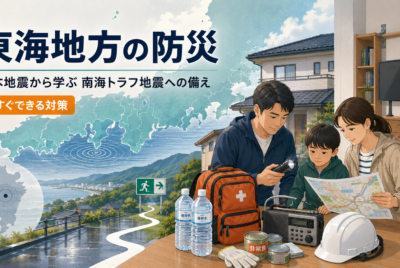 【東海地方の防災】熊本地震から学ぶ南海トラフ地震への備え|今すぐできる対策を解説
