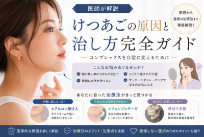 医師が解説：けつあごの原因と治し方完全ガイド