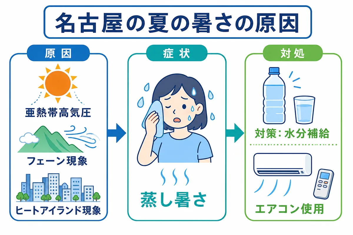 名古屋の夏が特別に暑い3つの科学的理由