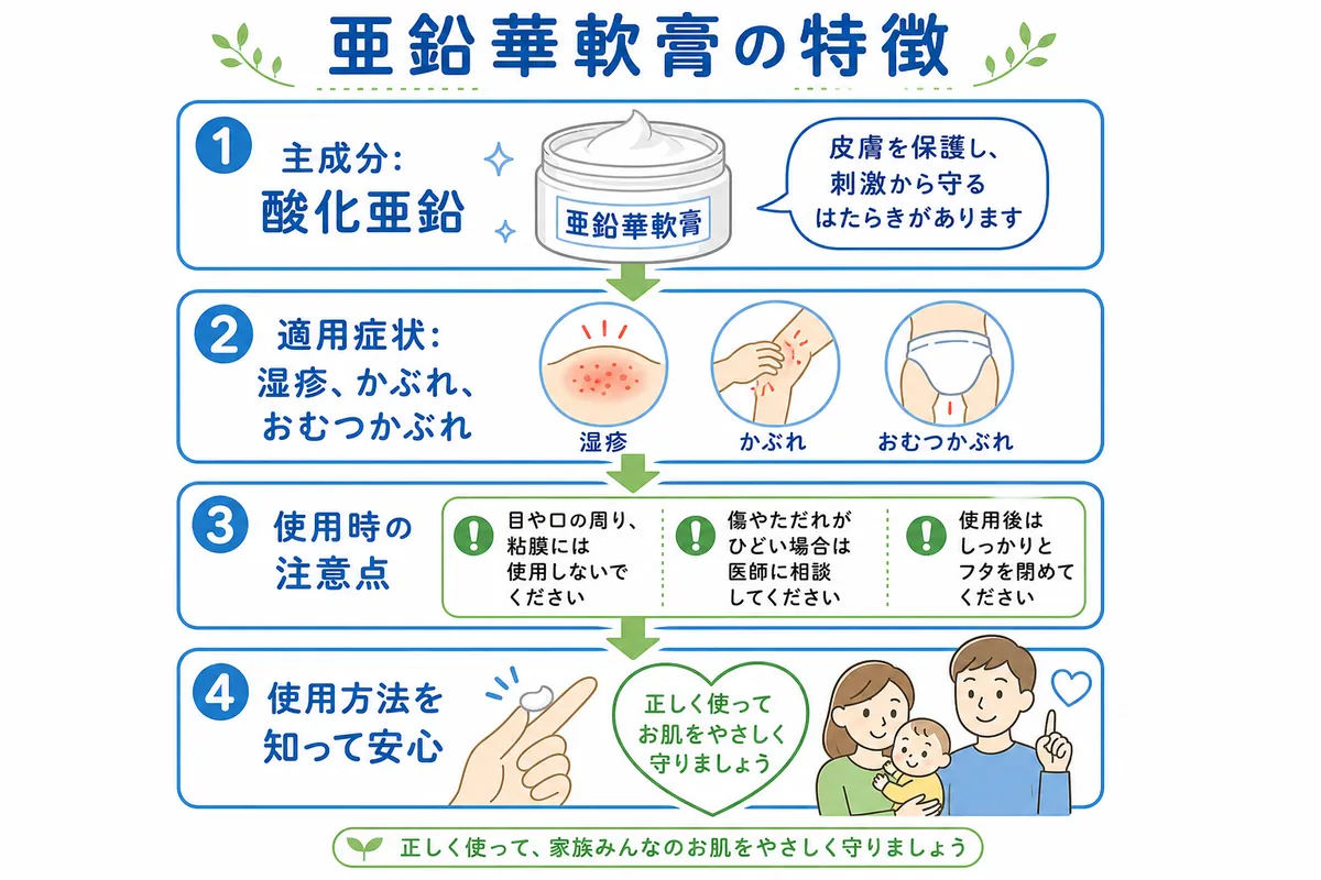 亜鉛華軟膏の基本知識！3つのポイント
