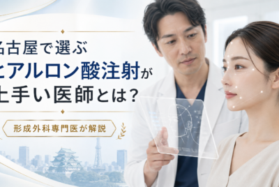 【名古屋】ヒアルロン酸注射が上手い医師とは?形成外科専門医がクリニック選びを解説