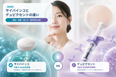 【医師監修】サイバインコとデュピクセントの違い｜適応・効果・使い方・副作用を比較【図解完全ガイド】