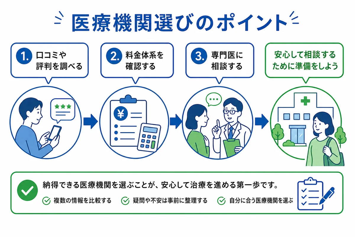 信頼できる医療機関の選び方と相談のポイント