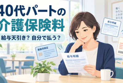 【40代パートの介護保険料】給与天引き?自分で払う?ケース別に解説