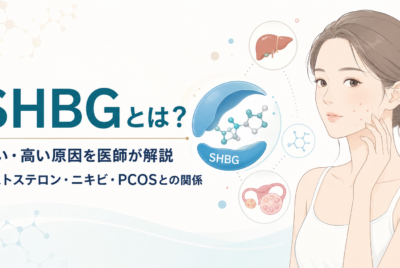 SHBGとは？低い・高い原因とテストステロン、女性のニキビ・PCOSとの関係を医師が解説