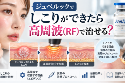 ジュベルックでしこりができたら高周波(RF)で治せる?PDLLA結節に対する治療法と最新エビデンス